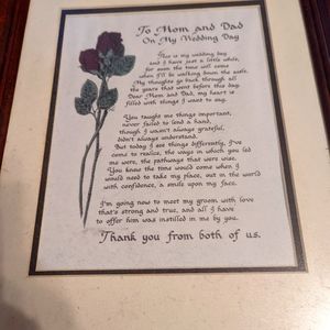 For parents print in frame